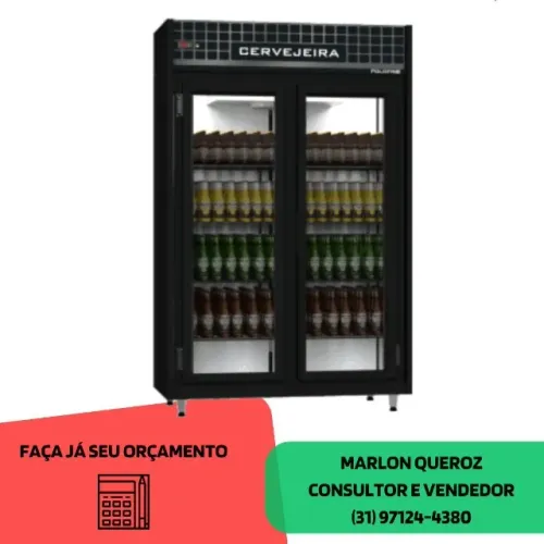 Cervejeira 2 Portas de Vidro 220v Nova