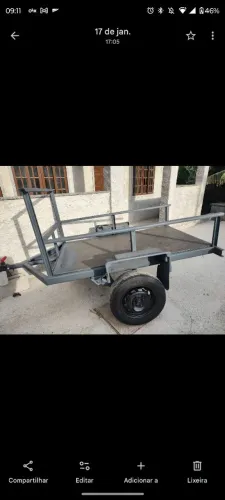 Carretinha 1.80 x 1.10m excelente estado 