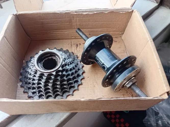 Cubo com catraca bicicleta