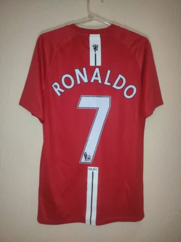 Camisa Manchester United 2007/2008 Nike #7 C. Ronaldo - P