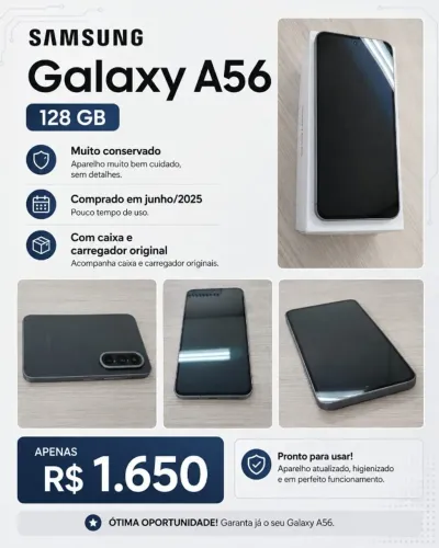 Celular A56 - SEMI NOVO