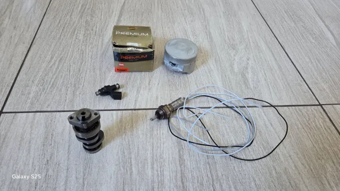 Kit Comando alto giro, bico injetor 10 furos, pistão 4mm, hallmeter e sonda lambda