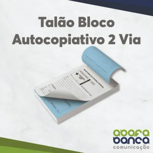 Talão Autocopiativo 2 vias 25 unidades