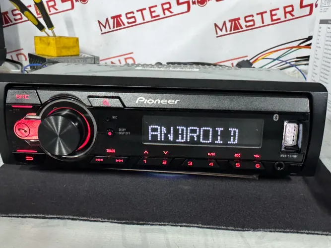 auto radio usb auxiliar bluethoth pioneer mvh-s218bt seminovo