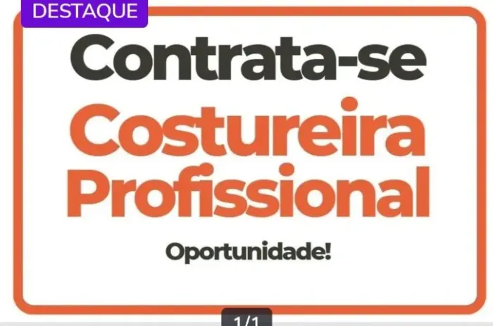Costureira (o) Profissional 