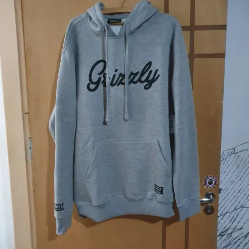 Blusa Moletom Grizzly Cinza Nova
