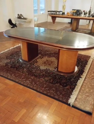 Mesa de jantar antiga 8 cadeiras