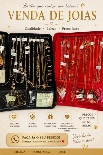 Estou vendendo dois panos de joias novas,nunca usadas 