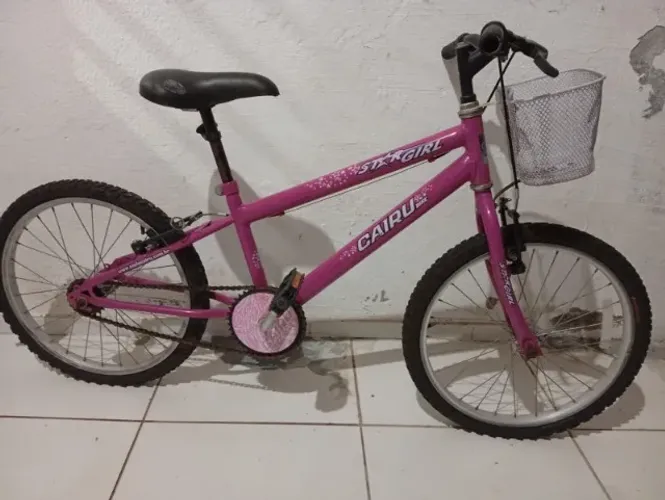Bicicleta Feminina Aro 20, Marca CAIRU. Cor Rosa