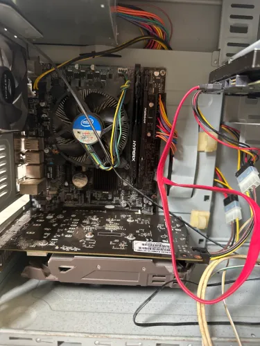 Kit placa mãe + processador + memória +placa de vídeo + fonte 