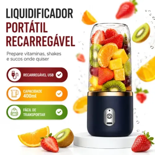 Liquidificador recarregavel usb