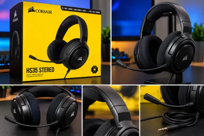 Headset Gamer Corsair HS35 Stereo com caixa