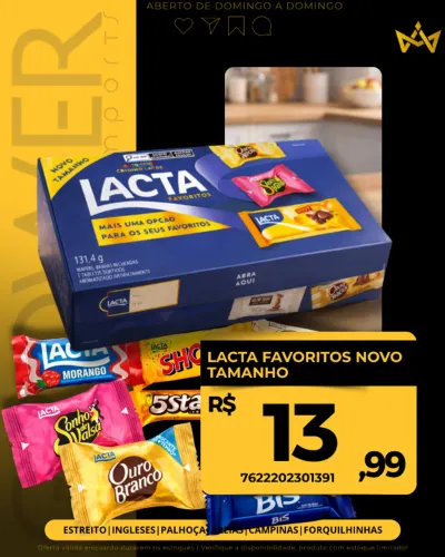 Caixa de Chocolates Sortidos Favoritos 131g