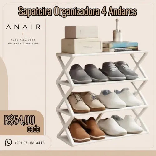 Sapateira Organizadora 4 Andares