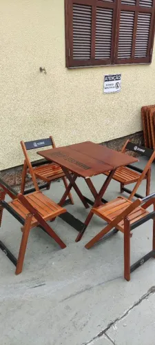 2 Jogos de mesa madeira bar