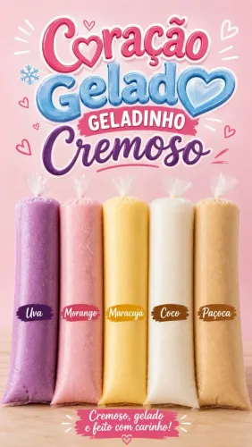 Dindin geladinho cremoso
