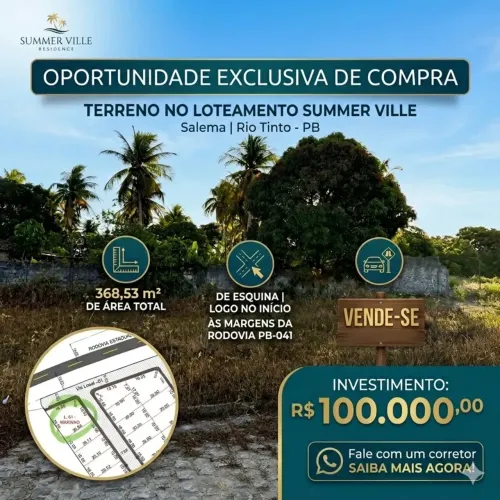 Imóvel para venda tem 368 metros quadrados em Salema - Rio Tinto - PB