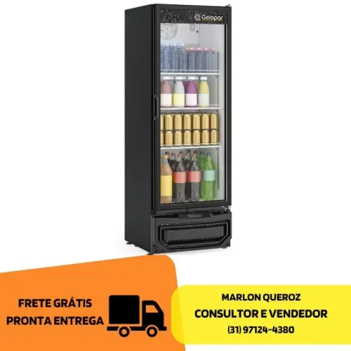 Refrigerador De Bebidas 410L Gelopar 127V Novo