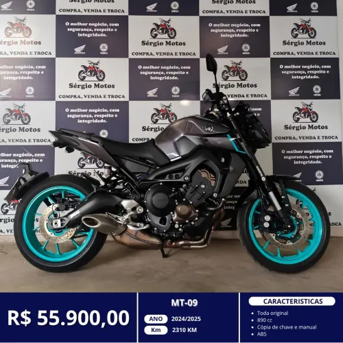 MT-09 2024/2025 COM APENAS 2310Km rodado