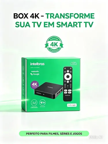 Box tv intelbras 4k resolução