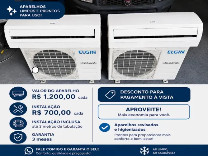 Ar condicionado Convencional Elgin 9.000 BTUs (Frio)