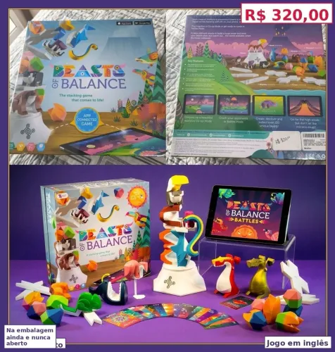 Jogo BEASTS OF BALANCE - Lacrado, NOVO - Estilo Jenga