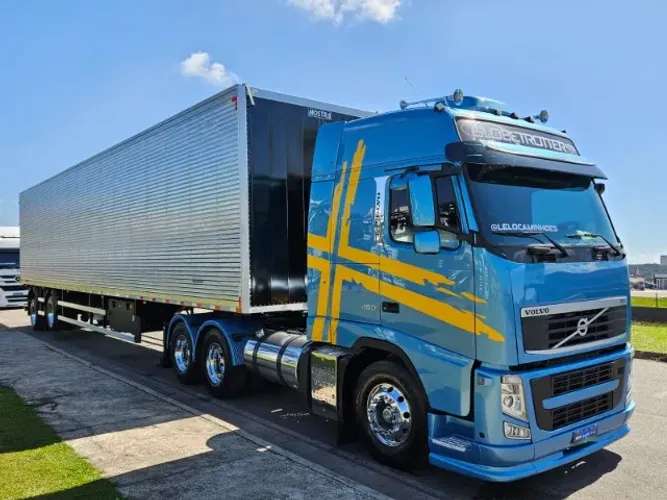 Volvo FH 460 6x2 Ano 14 Teto Alto Automático Mola + baú 2 eixos Nostra 0km 30 Plt C/pneus