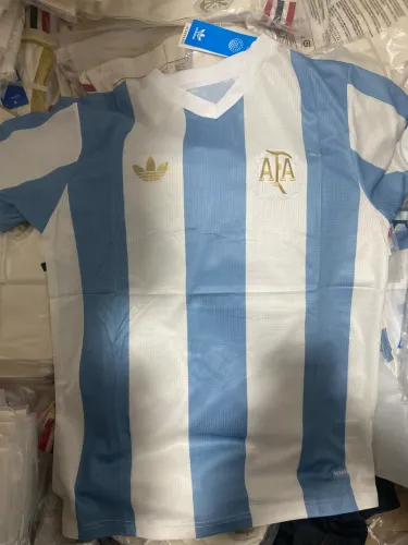 Camisa Argentina Oficial Adidas Azul e Branca - Edição Especial