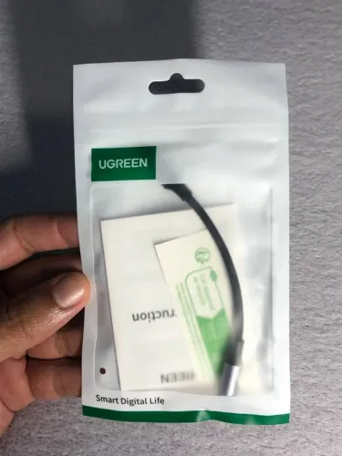 Cabo Adaptador Ugreen Usb-c Para P2 Audio 3.5mm Dac - 10cm