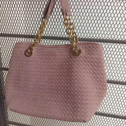 Bolsa Tote Mara Mac, cor rosa queimado, com fecho magnético e divisões internas