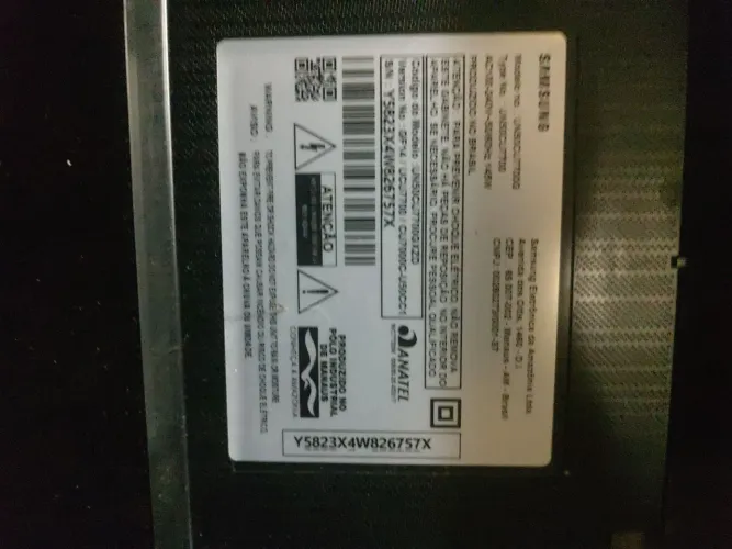 Vendendo  placa main da TV Samsung un50cu7700g