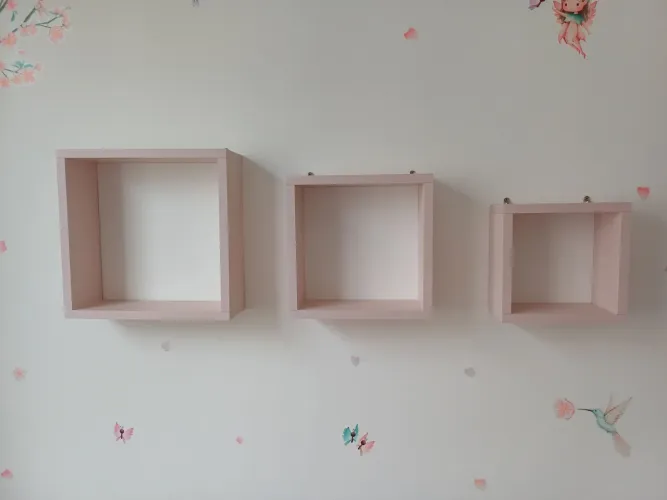 Nichos rosa quarto menina