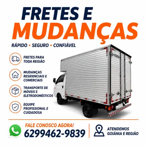 Fretes e mudanças caminhão baú fechado