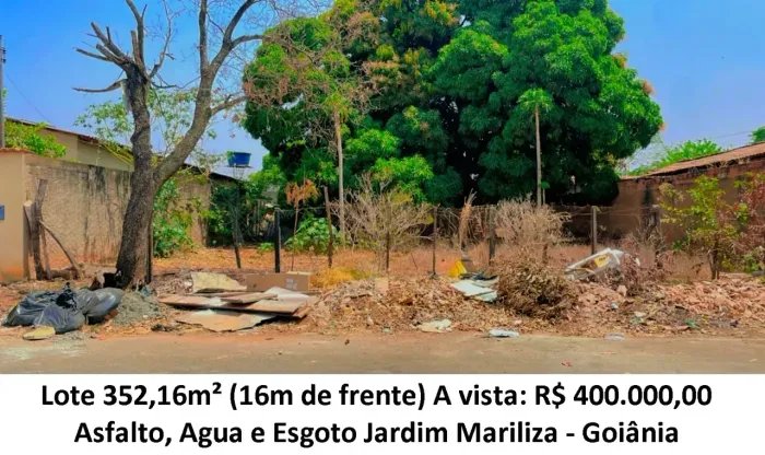 Leia a descrição: Lote 352,16m² (Asfalto, Agua e Esgoto) Jardim Mariliza