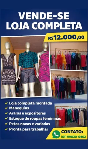 vendo a loja completa