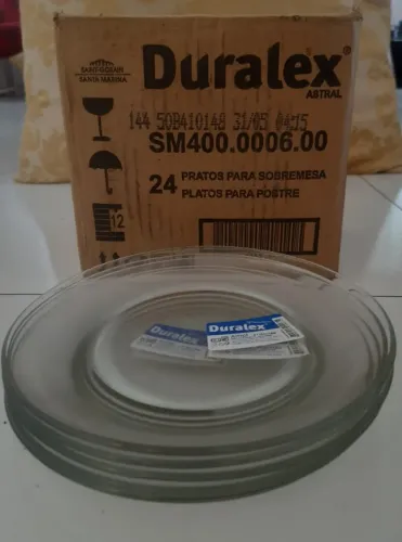 Conjunto de Pratos Sobremesa Astral Duralex - 24 Peças