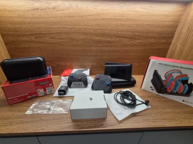 Nintendo Switch 2 + 6 Jogos Digitais + Controle Pro + SD 512GB Express (Impecável)