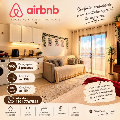Apto sp com lazer completo/Vista 9 andar/ Diárias 290 por pessoa.