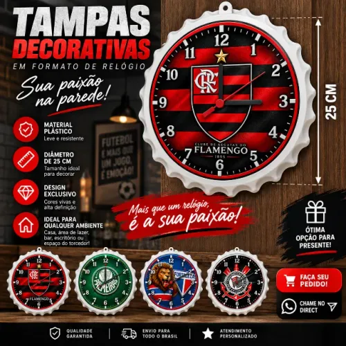 RELOGIO DECORATIVO TIMES