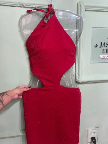 Vestidos lurex promoção tubinho 