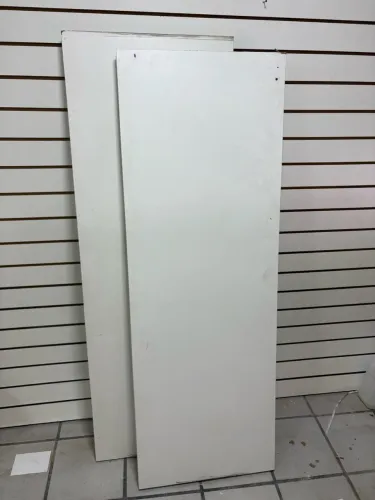 Lote com 4 Placas de Prateleira em MDF Branco (Ideal para Lojas e Closets)