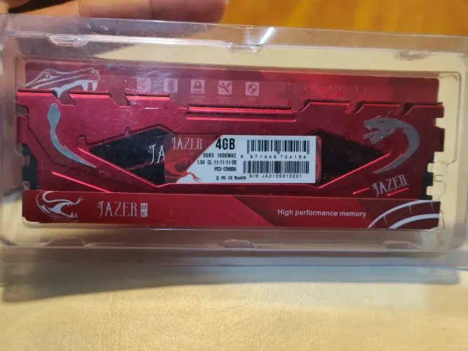 Memória RAM DDR3 1600MHZ JAZER