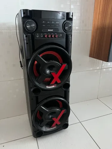 Caixa amplificada amvox 1300 wrms