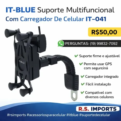 Suporte celular moro com carregador