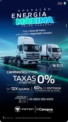 Linha FOTON 0km - Litoral PR