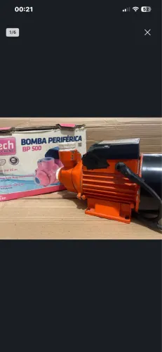 Bomba dagua  periférica 1/2 HP - BP 500 ( 127 volts / Funcionando ) 