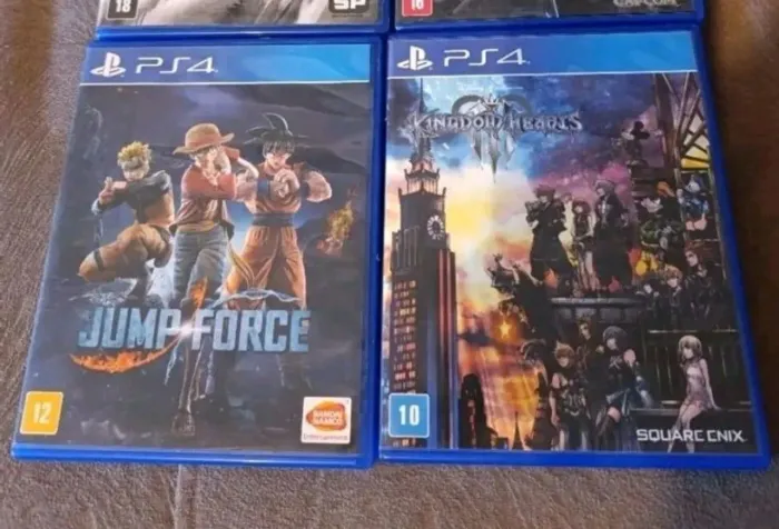 Lote jogos ps4 JUMP FORCE+KINGDOM HEARTS