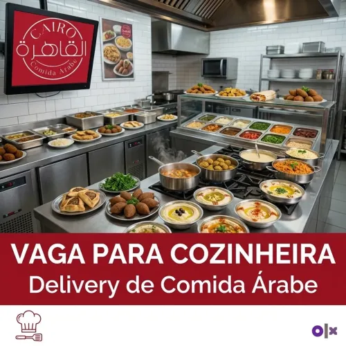 Cozinheira delivery de comida Árabe