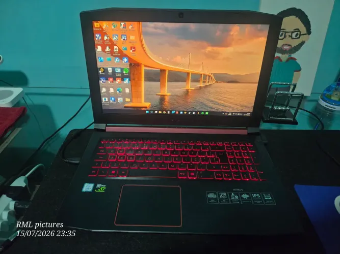 Notebook Acer Nitro 5 i5 de 8° geração zerado