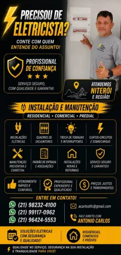 Eletricista Residencial e Comercial | Instalação, Manutenção e Quadros Elétricos